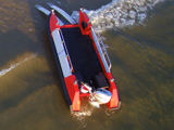 BIGMOUTH BOAT, het landingsvaartuig voor waterwerkprojecten, luchtfoto